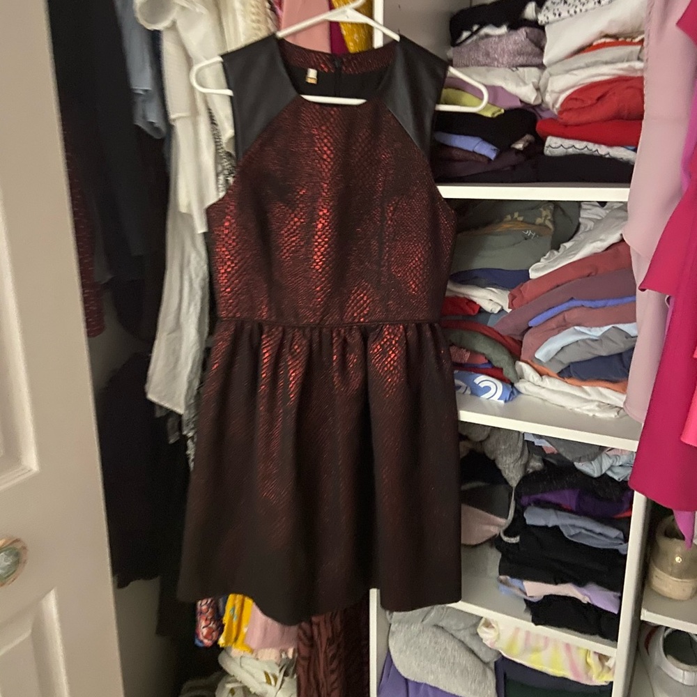 Tibi metallic dress